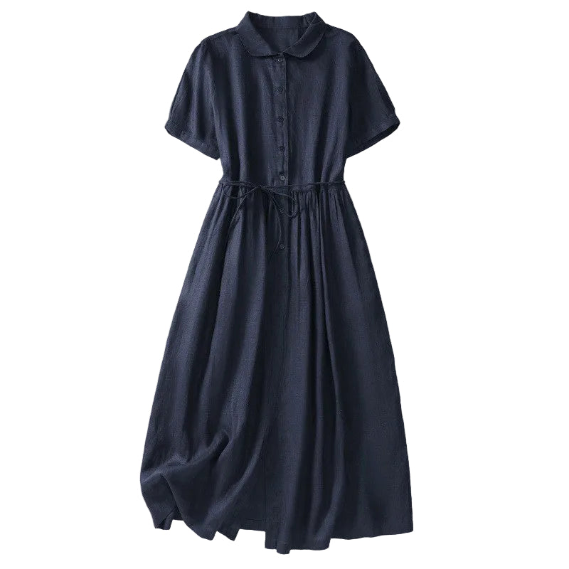 Luxe Linen Summer Shirt Dress