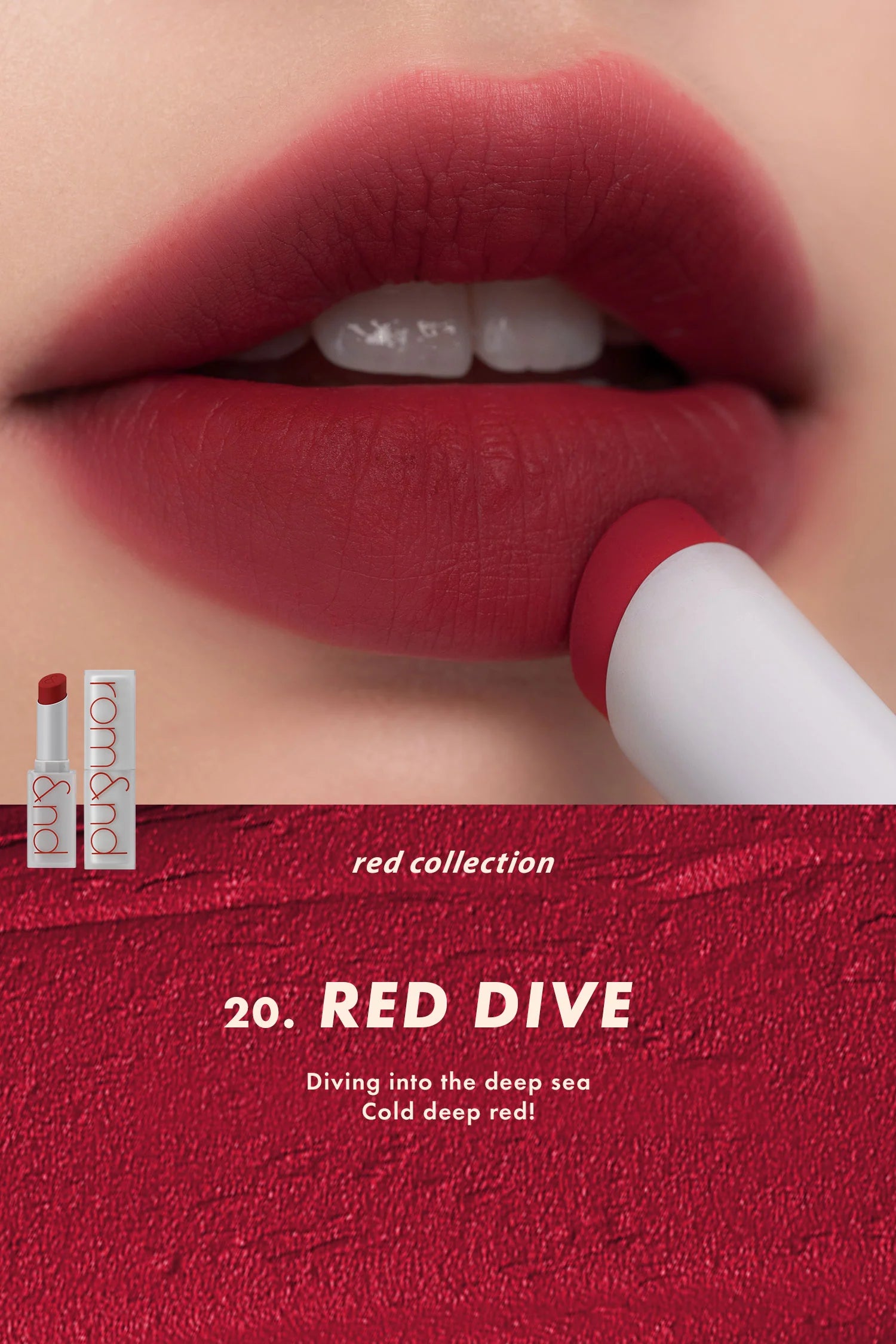 rom&nd ZERO MATTE LIPSTICK (20 Colors)