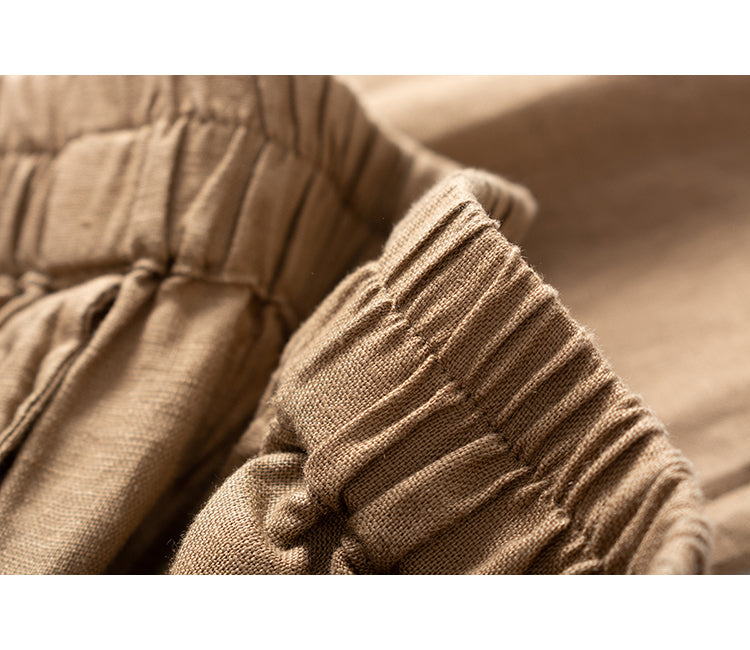 Relaxed Linen Harem Pants