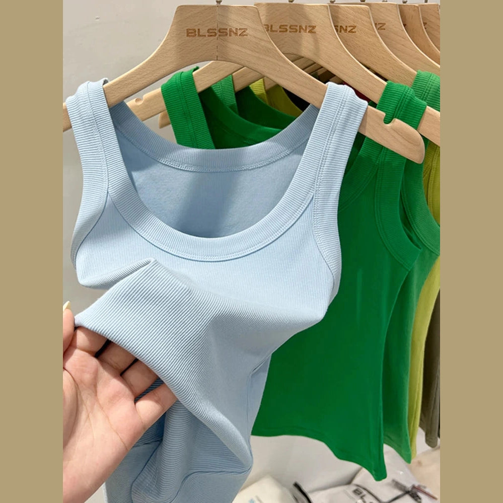 Premium Ribbed Stretch Tank Top