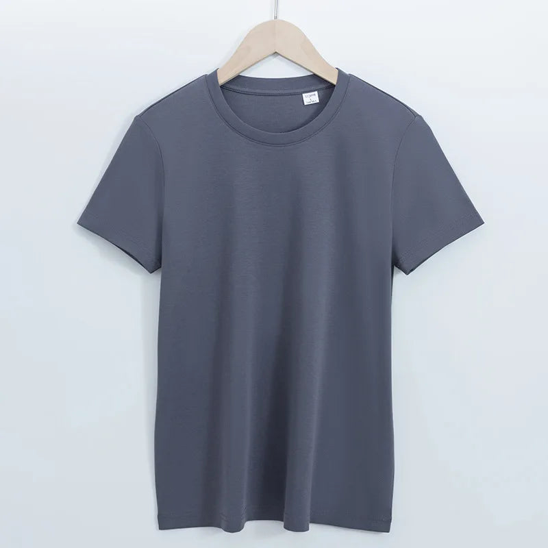 Premium 100% Mercerized Cotton Plain Tee