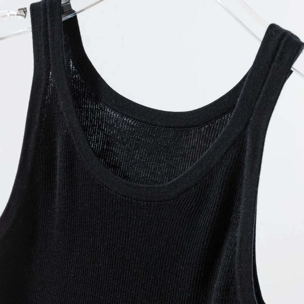 Premium Fine Merino Wool Slim Rib Tank