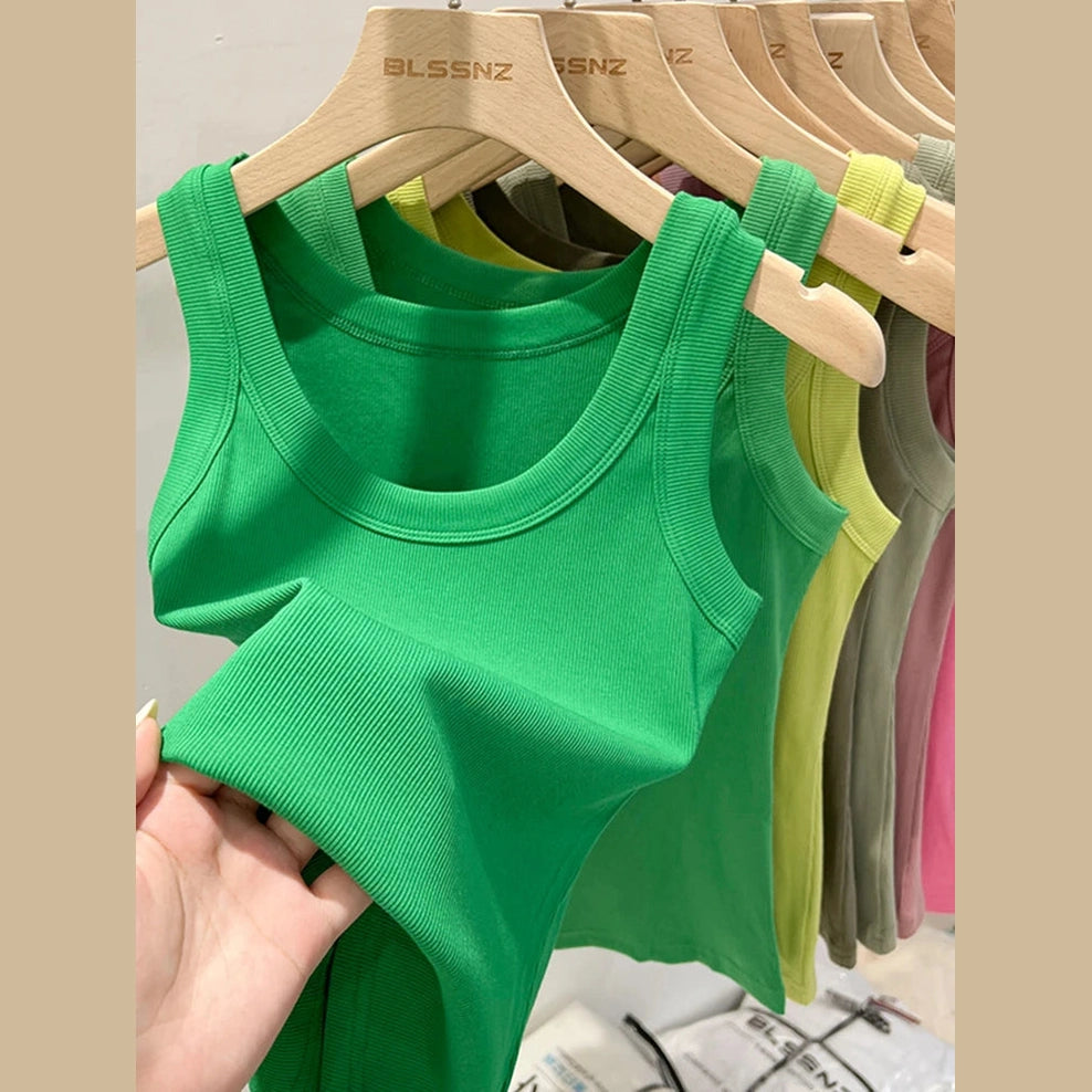 Premium Ribbed Stretch Tank Top