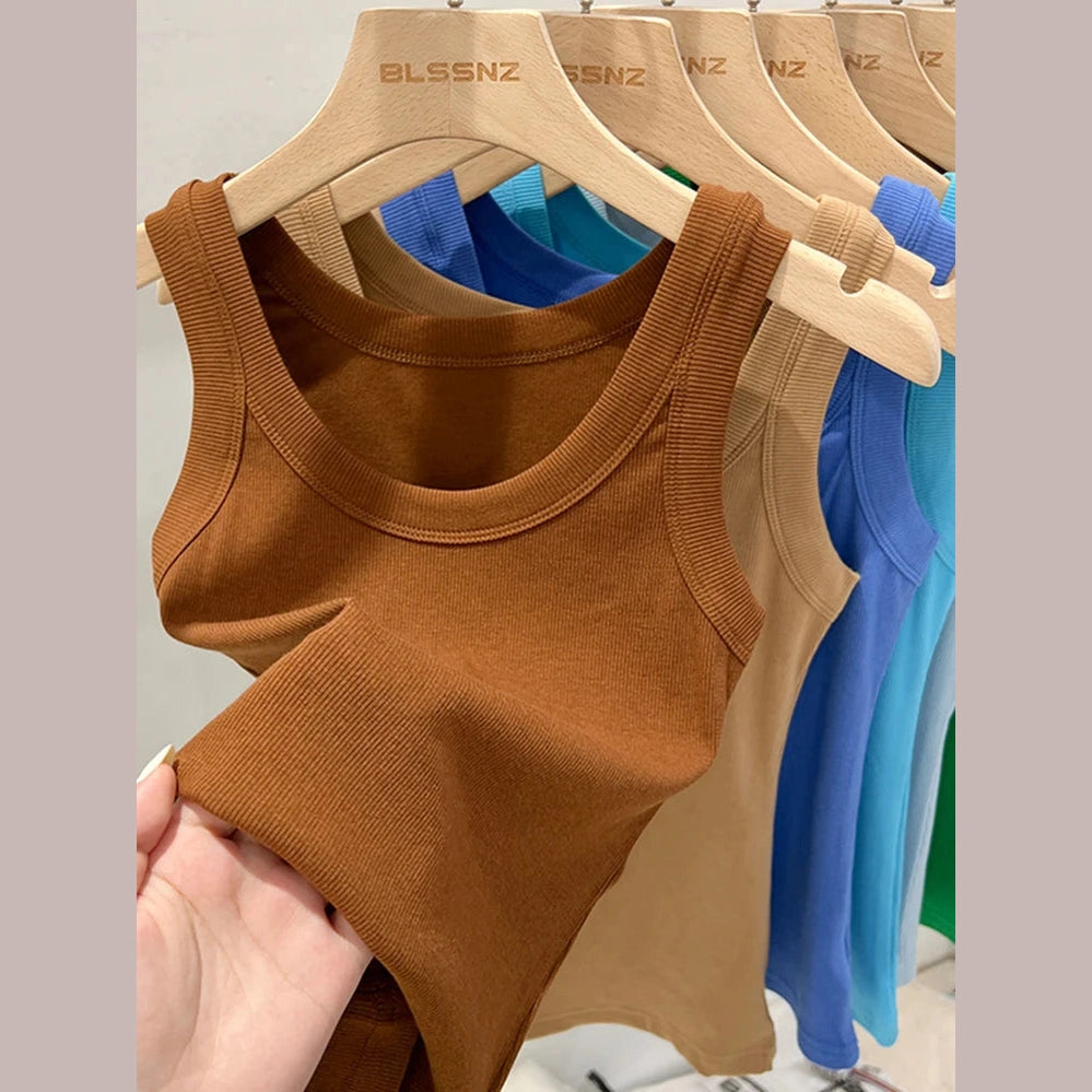 Premium Ribbed Stretch Tank Top