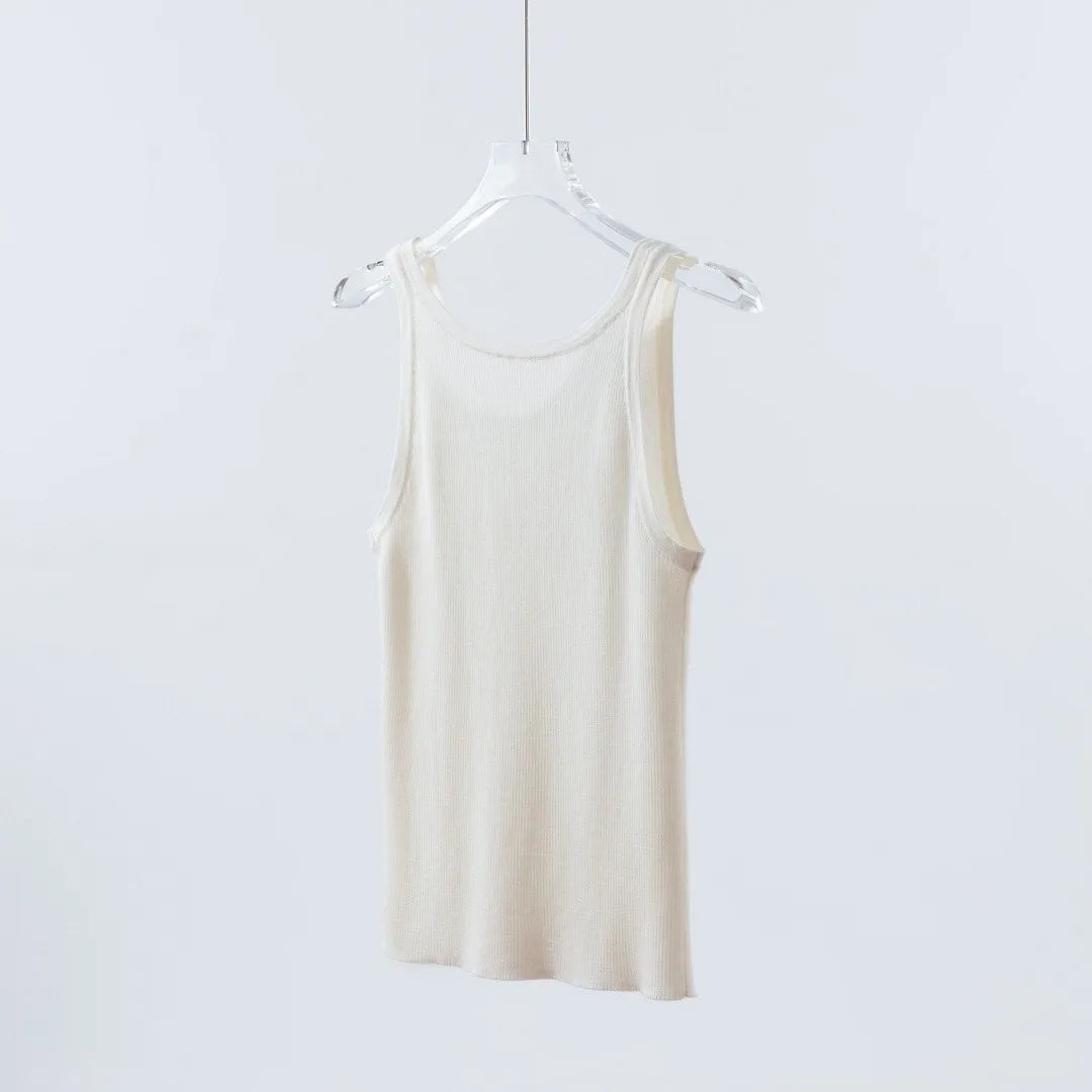 Premium Fine Merino Wool Slim Rib Tank