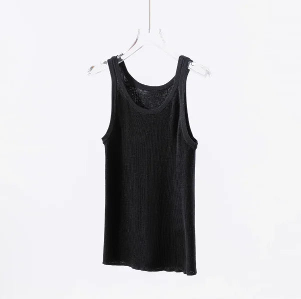 Premium Fine Merino Wool Slim Rib Tank