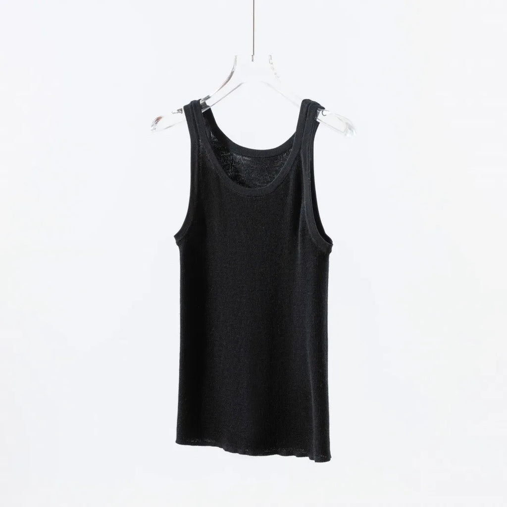 Premium Fine Merino Wool Slim Rib Tank