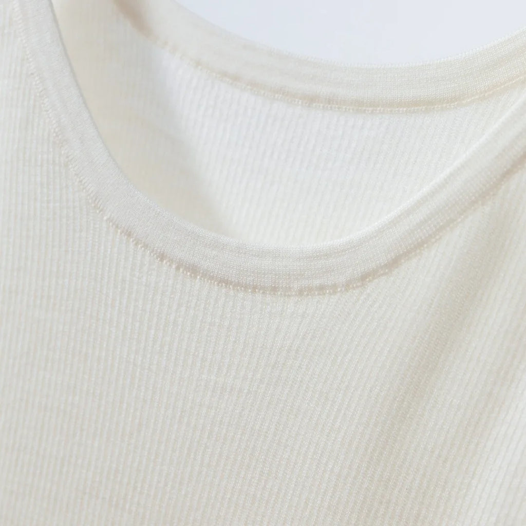 Premium Fine Merino Wool Slim Rib Tank