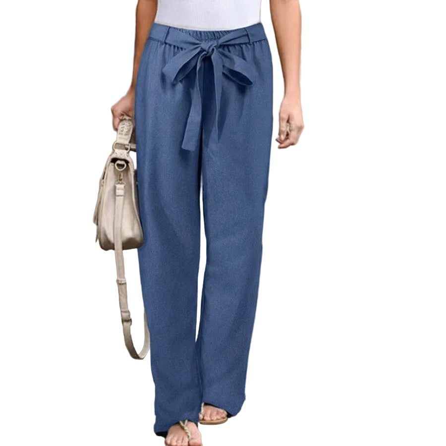Elegant Comfort™ Women’s Cotton & Linen Casual Pants