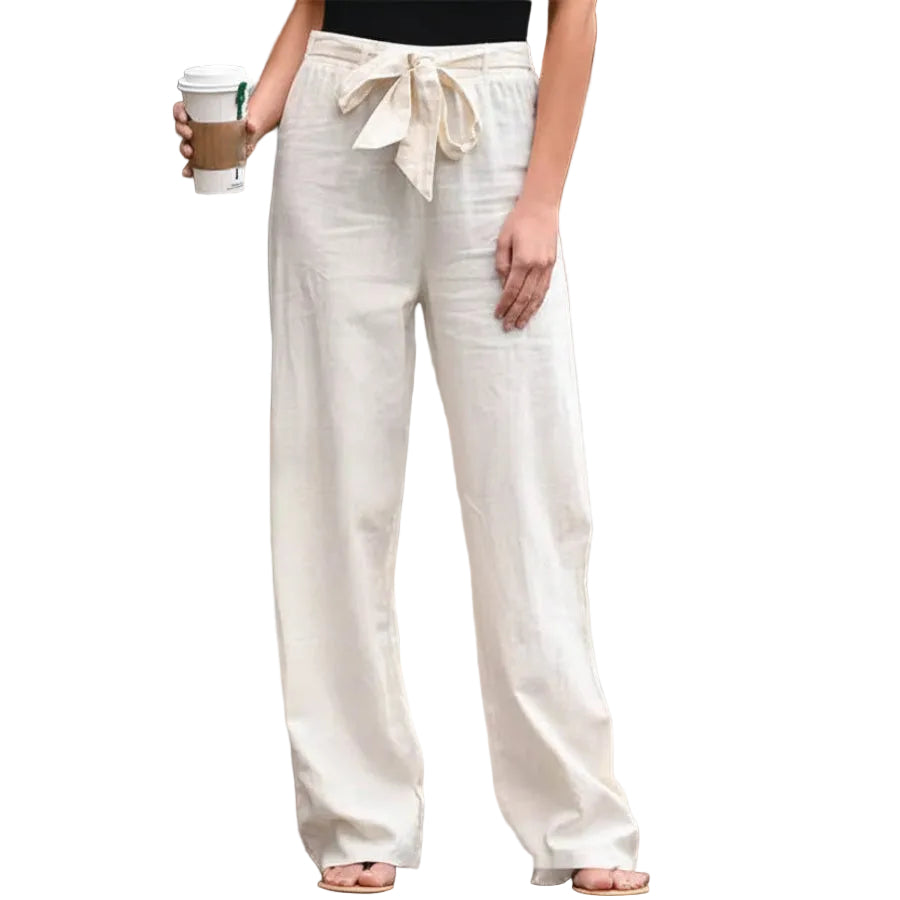 Elegant Comfort™ Women’s Cotton & Linen Casual Pants